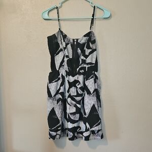Stylish Black and White Dress